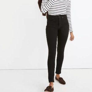 NWOT MADEWELL 10" High-Rise Skinny Black Jeans